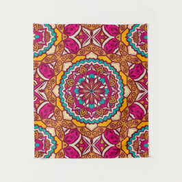 Elegante geometrische Formen – Farbiger, girly Mus Wandteppich