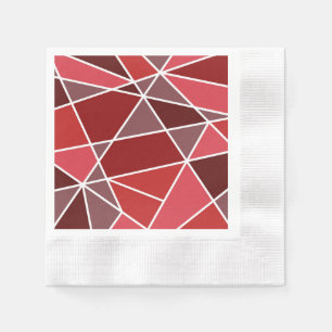 Elegante geometrische Hochzeit Serviette