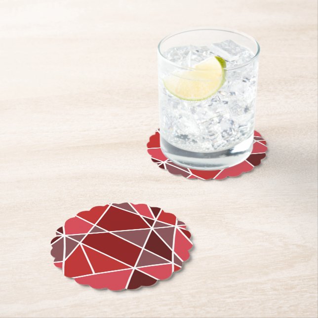 Elegante geometrische Hochzeit Untersetzer (Vor Ort)