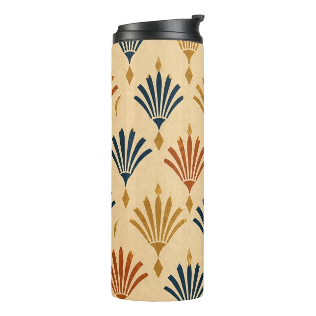 Elegante geometrische isolierte Flasche (Nach links gedreht)