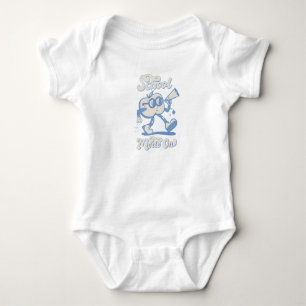 Elegante geometrische Strawberry Line Art Baby Strampler