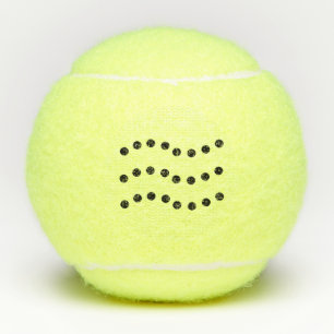 Elegante gepunktete Wellenlinien Tennisbälle