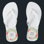 Elegante gerade verheiratete Hochzeit drehen Flip Flops<br><div class="desc">Für weitere Kundenbezogenheit klicken Sie bitte "besonders anfertigen" Knopf und benutzen unser Entwurfswerkzeug,  um diese Schablone zu ändern. Wenn die Wahlen verfügbar sind,  können Sie Text ändern und Bild,  indem es einfach auf "klickt,  redigieren, /entfernen Text oder Bild hier" und addieren Ihre Selbst. Entworfen durch Freepik.</div>