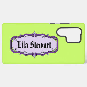 Elegante Gerahmte Buchplatte Samsung Galaxy Hülle