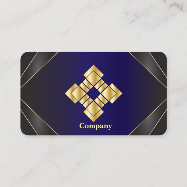 Elegante Gerahmte Visitenkartenserie 25 Visitenkarte (Rückseite)