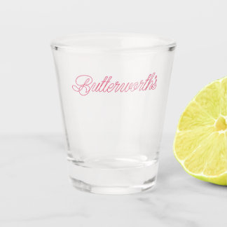 Elegante Geschäftslogotypografie Schnapsglas