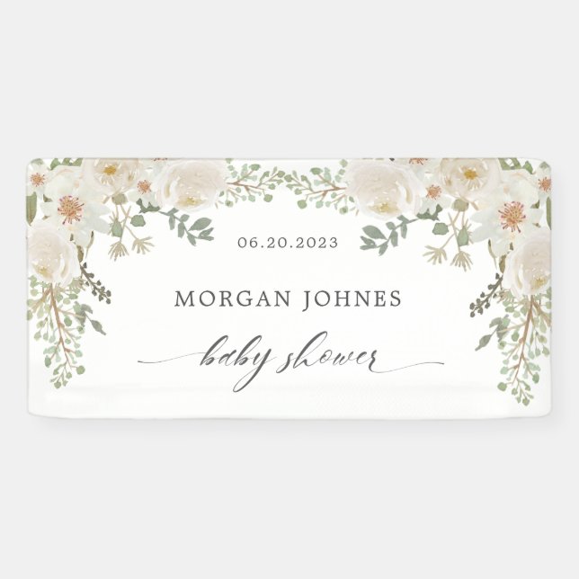 elegante Geschenkartikel aus Elfenbein-Brautparty Banner (Horizontal)