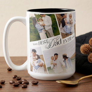 Elegante Geschenkidee zum Vatertag - Bester Papa ü Zweifarbige Tasse