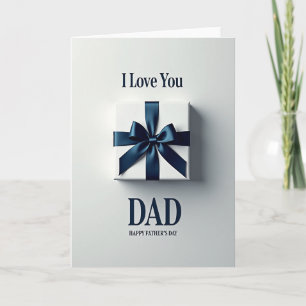 Elegante Geschenkkarte zum Vatertag Karte
