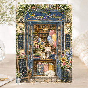 Elegante Geschichte Sommer Buchhandlung Alles Gute Karte