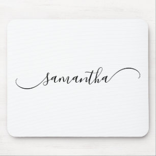 Elegante geschwungene Swash-Signatur Name Mousepad
