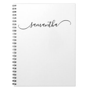 Elegante geschwungene Swash-Signatur Name Notizblock