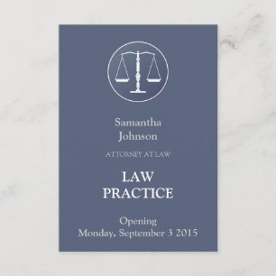 Elegante Gesetzespraxis-Öffnungs-Mitteilung Einladung