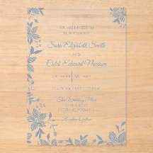 Elegante gestreifte Blume in staubigem Blau