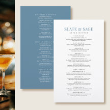 Elegante Getränkekarte für nach dem Essen Restaura