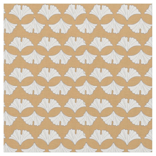 Elegante Gingko-Blattreihen mit benutzerdefinierte Stoff (Nahaufnahme)
