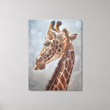 Elegante Giraffenporträtmalerei groß