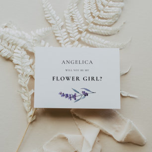 Elegante Girl Flower Girl Vorschlag Card Einladung