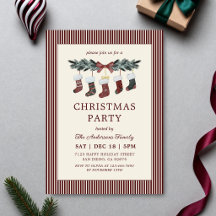 Elegante Girlande Rot gestreifte Weihnachtsfeier