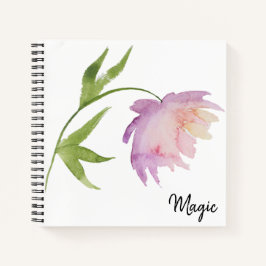*~* Elegante Girly Chic Feminine Wasserfarbe Peony Notizbuch