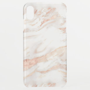 Elegante Girly Copper Rose Gold Marmor iPhone XS Max Hülle