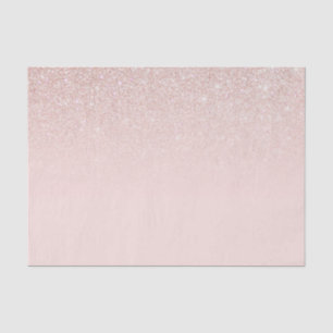 Elegante Girly Rose Gold Pink Glitzer Ombre Seidenpapier