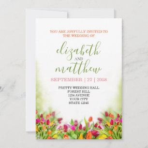 Elegante Girly Wedding Invitation Card Einladung