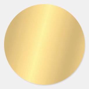 Elegante glamouröse Gold-Vorlage stilvoll Runder Aufkleber