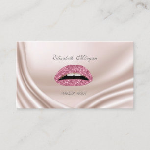 Elegante Glamouröse Moderne Glitzernde Lippen Visitenkarte