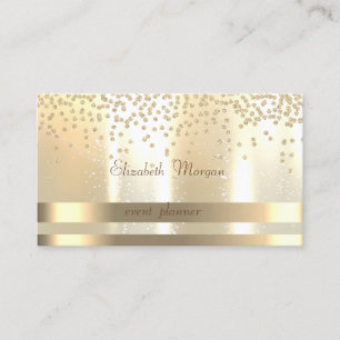 Elegante, glamouröse Streifen, Leuchtend, Diamante Visitenkarte