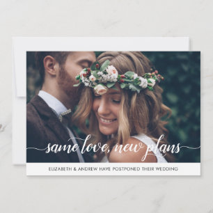 Elegante gleiche Liebe neue Pläne Terminänderung F Ankündigung