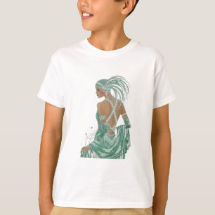 Elegante Glimpen: Grünes, rücksichtsloses Kleidung T-Shirt