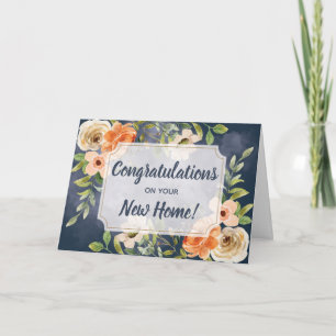 Elegante Glückwünsche zu Ihrem neuen Zuhause Karte