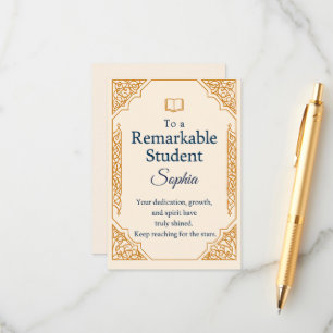 Elegante Glückwunschkarte für eine außergewöhnlich Begleitkarte