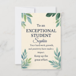 Elegante Glückwunschkarte für eine außergewöhnlich Karte