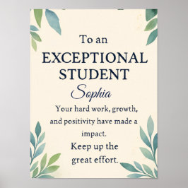 Elegante Glückwunschkarte für eine außergewöhnlich Poster