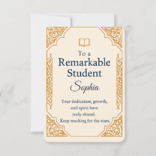 Elegante Glückwunschkarte für einen bemerkenswerte Dankeskarte