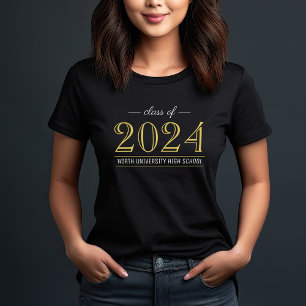Elegante Gold-Absolventenklasse 2022 Individuelle  T-Shirt