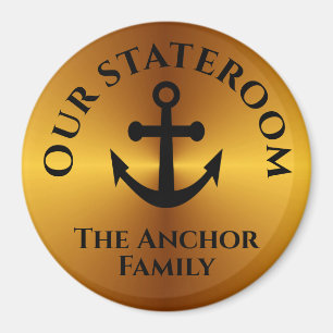 Elegante Gold Anker Treatorom Piazza della Riforma Magnet