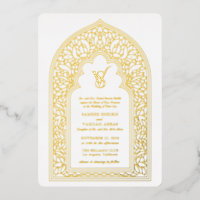 Elegante Gold Arabesque Wedding