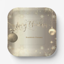 Elegante Gold Balls Snowflakes Stars