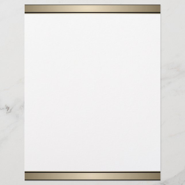 Elegante Gold Band und Black Letterhead (Vorderseite)