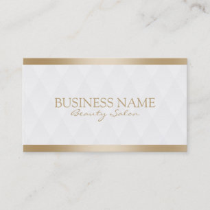 Elegante Gold Border Makeup Artist Business Cards Visitenkarte