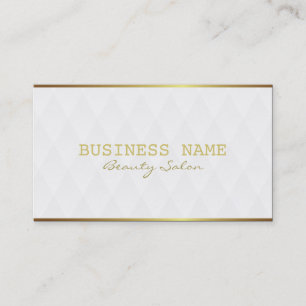 Elegante Gold Border Makeup Artist Business Cards Visitenkarte