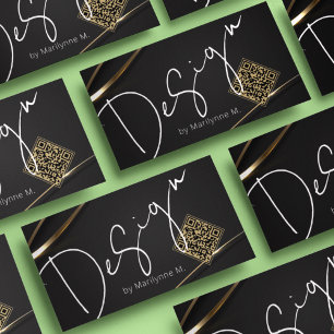 Elegante Gold Boutique Design Business Card Visitenkarte