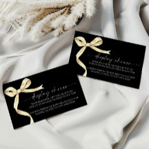 Elegante Gold Bow Display Babydusche