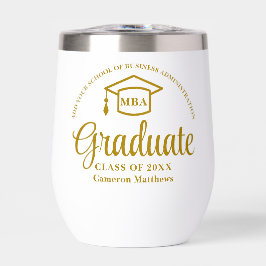 Elegante Gold Business School Abschluss MBA