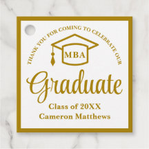 Elegante Gold Business School Graduation Party