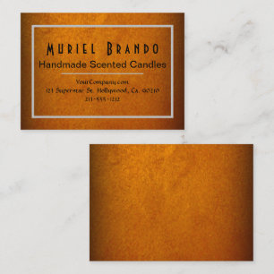 Elegante Gold Candle Company V4 Business Card Visitenkarte