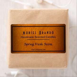 Elegante Gold Candle Company V4 Candle Jar Label